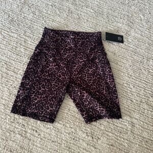 Animal print bike shorts size small nwt